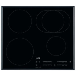 Встраиваемая индукционная панель AEG IKB64410FB индукционная, 60 см, 4 конфорки, сенсорное управление, черный цвет