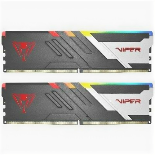 Память DDR5 2x32Gb 5200MHz Patriot PVVR564G520C40K Viper Venom RGB RTL Gaming PC5-41600 CL40 DIMM 288-pin 1.35В с радиатором Ret