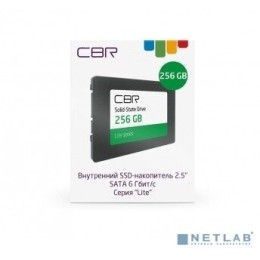 Твердотельный накопитель CBR SSD-240GB-2.5-LT22, Внутренний SSD-накопитель, серия "Lite", 240 GB, 2.5", SATA III 6 Gbit/s, SM2259XT, 3D TLC NAND, R/W speed up to 550/520 MB/s, TBW (TB) 120
