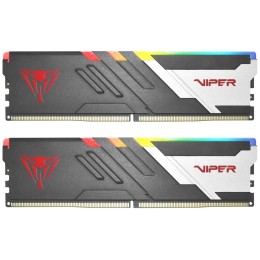 Память DDR5 2x32Gb 5600MHz Patriot PVVR564G560C40K Viper Venom RGB RTL Gaming PC5-44800 CL40 DIMM 288-pin 1.35В kit с радиатором Ret