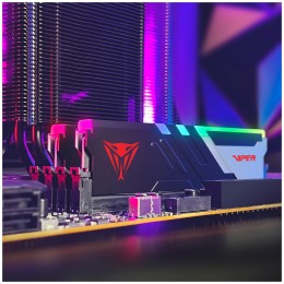 Память DDR5 2x32Gb 5600MHz Patriot PVVR564G560C40K Viper Venom RGB RTL Gaming PC5-44800 CL40 DIMM 288-pin 1.35В kit с радиатором Ret