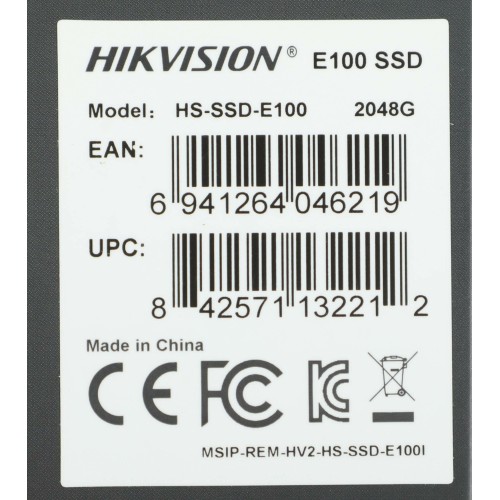 Накопитель SSD Hikvision SATA III 2Tb HS-SSD-E100/2048G 2.5"
