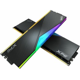 Модуль памяти ADATA DDR5 Общий объём памяти 32Гб Module capacity 16Гб Количество 2 7200 МГц Радиатор Множитель частоты шины 34 1.45 В RGB черный AX5U7200C3416G-DCLARBK