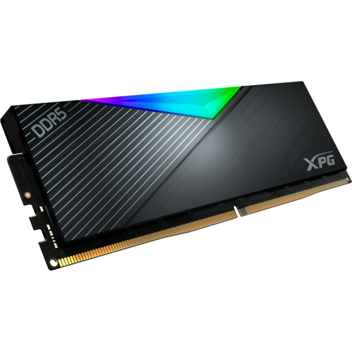Модуль памяти ADATA DDR5 Общий объём памяти 32Гб Module capacity 16Гб Количество 2 7200 МГц Радиатор Множитель частоты шины 34 1.45 В RGB черный AX5U7200C3416G-DCLARBK