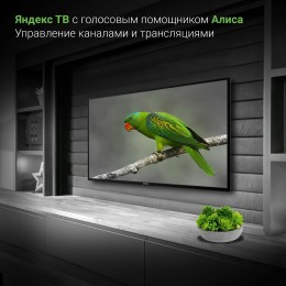 Телевизор DIGMA 43" DM-LED43UBB31 Яндекс.ТВ черный 4K Ultra HD 60Hz DVB-T DVB-T2 DVB-C DVB-S DVB