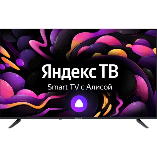Телевизор STARWIND 43" SW-LED43UG403 Яндекс.ТВ Frameless черный 4K Ultra HD 60Hz DVB-T DVB-T2 DV