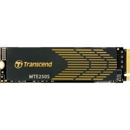 Твердотельный накопитель Transcend SSD MTE250S, 1000GB, M.2(22x80mm), NVMe 1.4, PCIe 4.0 x4, 3D NAND, R/W 7200/6200MB/s, IOPs 530 000/420 000, TBW 780, DWPD 0.43, with Graphene Heatsink (5 лет)