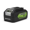 Угловая шлифовальная машина аккумуляторная GreenWorks GD24AGk4, 24V, бесщеточная, c 1хАКБ 4 Ач и ЗУ в сумке (3200207UB)