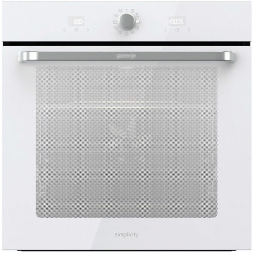 Электрическая духовка Gorenje BOS67371SYW 60 см, 77 л, Коллекция: Simplicity, Очистка паром AquaClean, 12 режимов, белый цвет