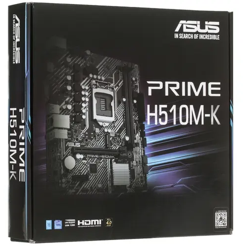 Материнская плата Asus PRIME H510M-K R2.0 Soc-1200 Intel H470 2xDDR4 mATX AC`97 8ch(7.1) GbLAN+VGA+HDMI