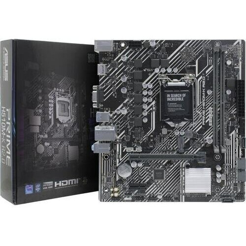 Материнская плата Asus PRIME H510M-K R2.0 Soc-1200 Intel H470 2xDDR4 mATX AC`97 8ch(7.1) GbLAN+VGA+HDMI