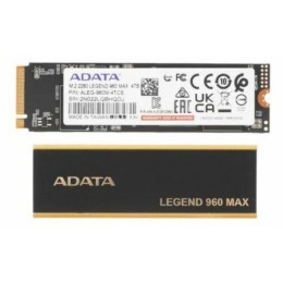 Твердотельный накопитель ADATA SSD LEGEND 960 MAX, 4000GB, M.2(22x80mm), NVMe 1.4, PCIe 4.0 x4, 3D NAND, R/W 7400/6800MB/s, IOPs 700 000/550 000, TBW 3120, DWPD 0.43, with BIG Heat Spreader (5 лет)