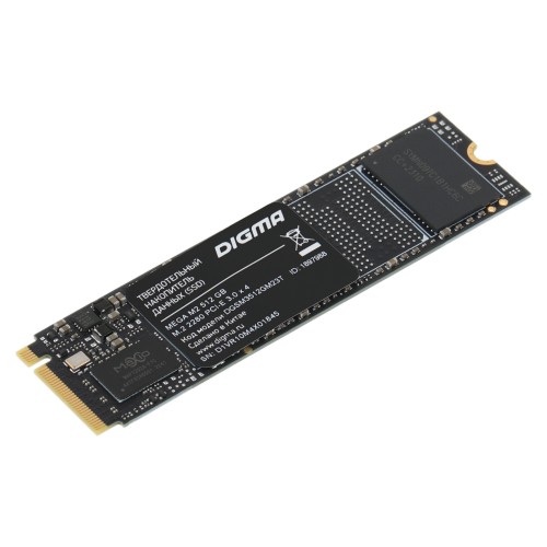 Накопитель SSD Digma PCI-E 3.0 x4 512Gb DGSM3512GM23T Mega M2 M.2 2280