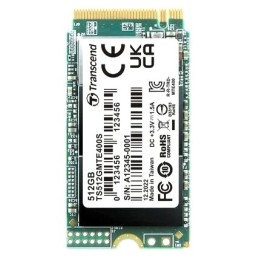 Твердотельный диск 512GB Transcend MTE400S, 3D TLC NAND, M.2 2242 ,PCI-E 4x [ R/W - 2000/900 MB/s]