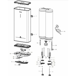 Водонагреватель ARISTON Velis Tech Inox R ABS 80 2кВт 80л электрический настенный/белый