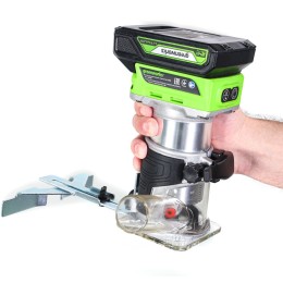 Фрезер аккумуляторный GreenWorks G24RO, 24V, бесщеточный, без АКБ и ЗУ  (3502507)