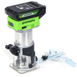 Фрезер аккумуляторный GreenWorks G24RO, 24V, бесщеточный, без АКБ и ЗУ  (3502507)