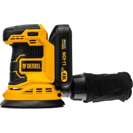 Машина шлифовальная эксцентриковая аккумуляторная COS-125, 18В Li-Ion// Denzel