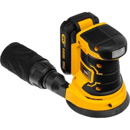 Машина шлифовальная эксцентриковая аккумуляторная COS-125, 18В Li-Ion// Denzel