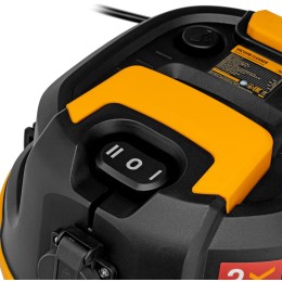 Пылесос строительный RVC30, 1400 Вт, бак 30 л, шланг 3 м, розетка с автосинхр.// Denzel