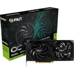 Видеокарта Palit RTX4060TI DUAL OC NVIDIA GeForce RTX 4060TI 8192Mb PCI-E 4.0  128 GDDR6 2685/9000 HDMIx1 DPx3 HDCP Ret