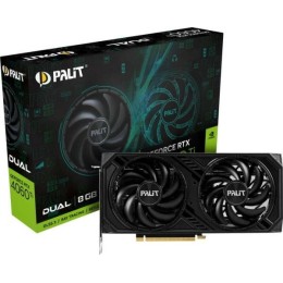 Видеокарта Palit RTX4060TI DUAL NVIDIA GeForce RTX 4060TI 8192Mb PCI-E 4.0  128 GDDR6 2310/9000 HDM Ret