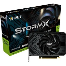 Видеокарта Palit RTX4060TI STORMX NVIDIA GeForce RTX 4060TI 8192Mb PCI-E 4.0 128 GDDR6 2535/9000 HDMIx1 DPx3 HDCP Ret