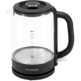 Электрочайник HYUNDAI HYK-G3402 1.7л. 2200Вт серый/серебристый (корпус: стекло)