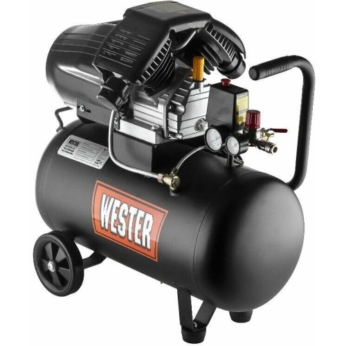 Компрессор WESTER WK2200/50PRO поршневой масляный, 2200 Вт, 330л/мин, 8бар