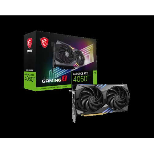 Видеокарта MSI RTX4060TI GAMING X 8G 8192Mb 128 GDDR6 2640/18000 HDMIx1 DPx3 HDCP Ret