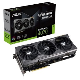 Видеокарта Asus PCI-E 4.0 TUF-RTX4070-O12G-GAMING NVIDIA GeForce RTX 4070 12288Mb 192 GDDR6X 2550/21000 HDMIx1 DPx3 HDCP Ret