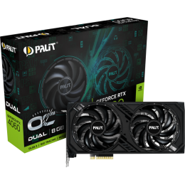 Видеокарта Palit PA-RTX4060 DUAL OC 8GB 8192Mb 128 GDDR6 1830/17000 HDMIx1 DPx3 HDCP Ret