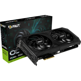 Видеокарта Palit PA-RTX4060 DUAL OC 8GB 8192Mb 128 GDDR6 1830/17000 HDMIx1 DPx3 HDCP Ret