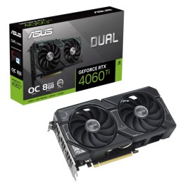 Видеокарта ASUS DUAL-RTX4060TI-O8G 8192Mb 128 GDDR6 2520/18000 HDMIx1 DPx3 HDCP Ret