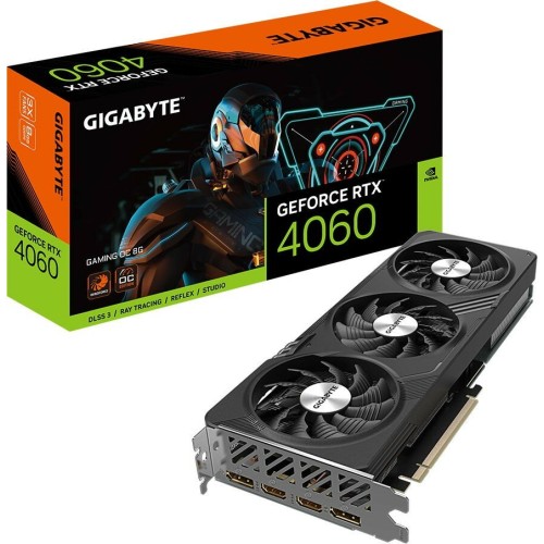 Видеокарта Gigabyte RTX4060 GAMING OC 8GB GDDR6 128-bit DPx2 HDMIx2 3FAN RTL