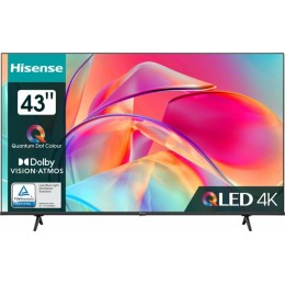 Телевизор QLED Hisense 43" 43E7KQ Frameless черный 4K Ultra HD 60Hz DVB-T DVB-T2 DVB-C DVB-S DVB-S2 USB WiFi Smart TV (RUS)
