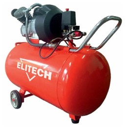Компрессор поршневой Elitech КПМ 360/100 масляный 360л/мин 100л 2200Вт красный/черный
