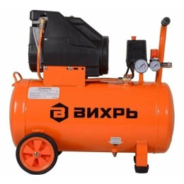Компрессор винтовой Вихрь КП-195/24 безмасляный 195л/мин 24л 1100Вт оранжевый/черный