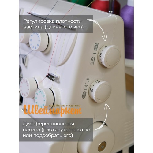 Оверлок JANOME HQ-090D белый