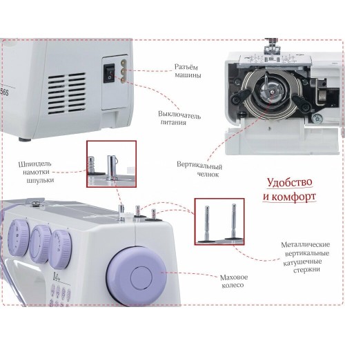 Швейная машина JANOME VS56S белый