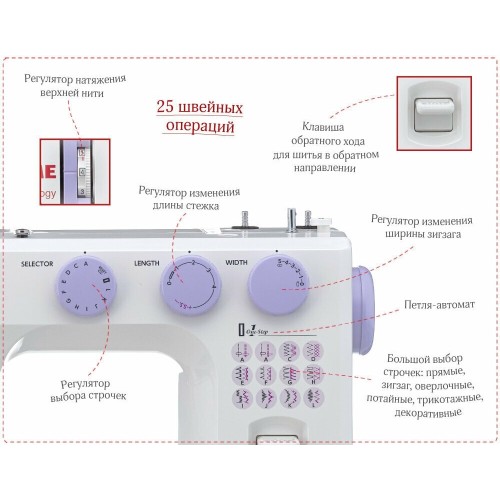 Швейная машина JANOME VS56S белый