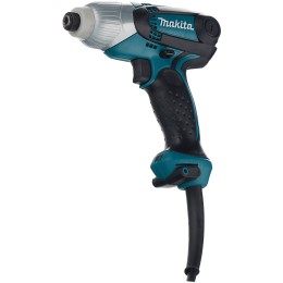 Дрель-шуруповерт Makita TD0101F Шуруповерт уд,{230Вт,0-3200у\м,6-ти гран 6.35,100Нм,0.99кг,кор,M4-M14,бита Philips,подсветка}