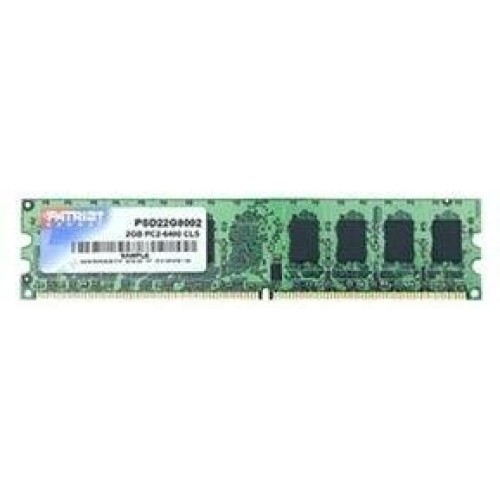 Модуль памяти Patriot Memory DIMM DDR2 2Gb 800MHz Patriot PSD22G80026 RTL PC2-6400 CL6  240-pin 1.8В