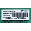 Модуль памяти Patriot Memory DIMM DDR2 2Gb 800MHz Patriot PSD22G80026 RTL PC2-6400 CL6  240-pin 1.8В