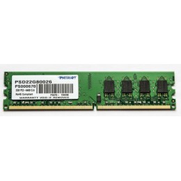 Модуль памяти Patriot Memory DIMM DDR2 2Gb 800MHz Patriot PSD22G80026 RTL PC2-6400 CL6  240-pin 1.8В