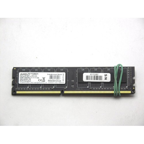 Модуль памяти AMD DIMM DDR3 4GB (PC3-12800) 1600MHz R534G1601U1S-UO OEM