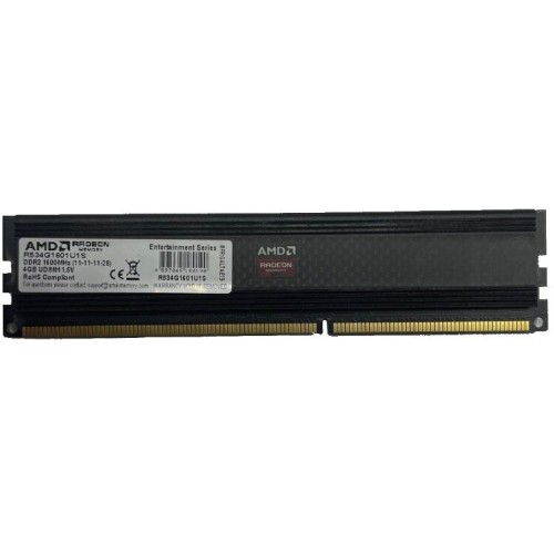 Модуль памяти AMD DIMM DDR3 4GB (PC3-12800) 1600MHz R534G1601U1S-UO OEM