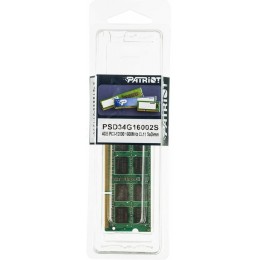 Модуль памяти Patriot SO-DIMM DDR3 4Gb 1600MHz  PSD34G16002S RTL PC3-12800 CL11  204-pin 1.5В