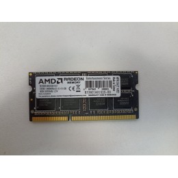Модуль памяти AMD SO-DIMM DDR3 8Gb 1600MHz R538G1601S2S-UO OEM PC3-12800 CL11  204-pin 1.5В