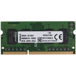Модуль памяти Kingston SO-DIMM DDR3L 2Gb 1600MHz  KVR16LS11S6/2 RTL PC3-12800 CL11  204-pin 1.35В